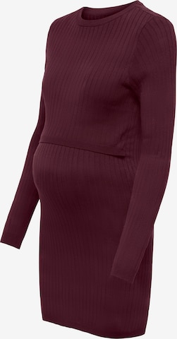 Only Maternity Knit dress 'OLMFemi' in Red: front