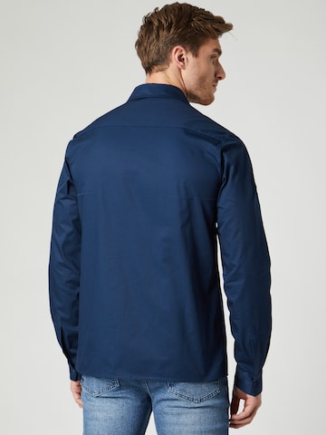 ABOUT YOU x Kevin Trapp Regular fit Overhemd 'Jasper' in Blauw