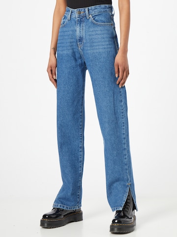 Nasty Gal Wide leg Jeans in Blue: front