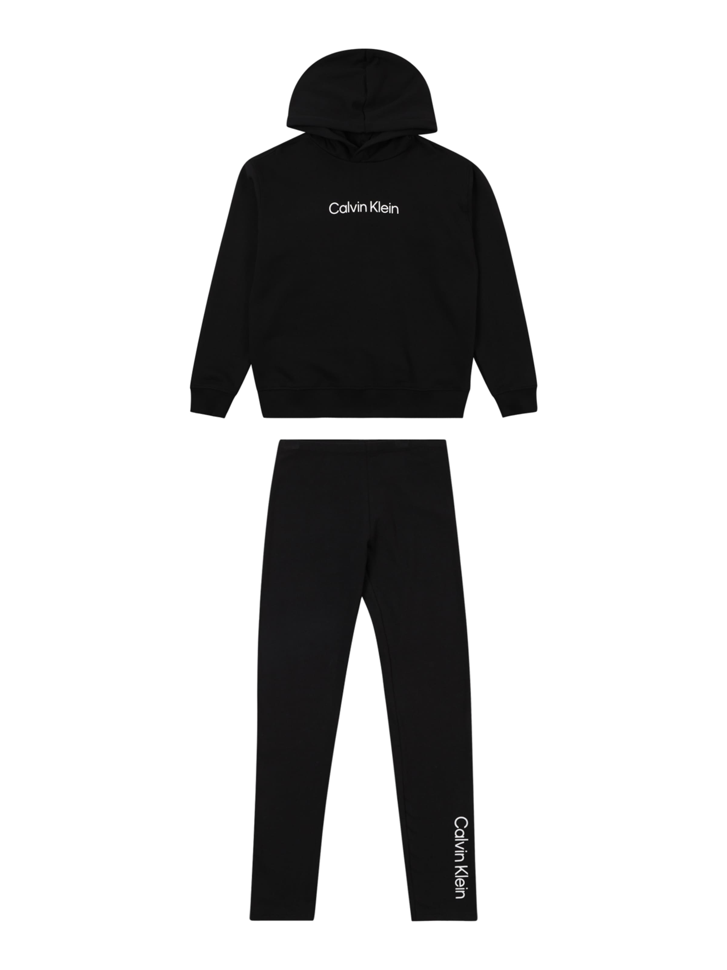 Calvin Klein Jeans Облекло за бягане в черно: отпред