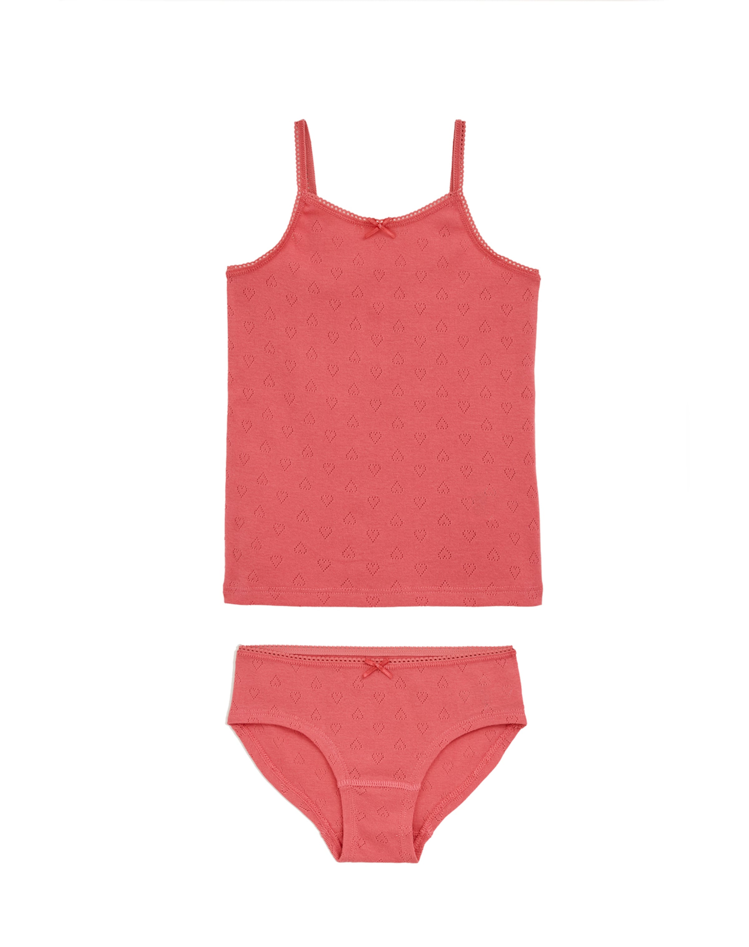 WE Fashion Пижама в Ярко-розовый: спереди