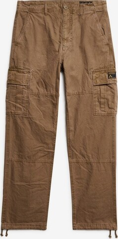 Loosefit Pantalon cargo Superdry en marron : devant