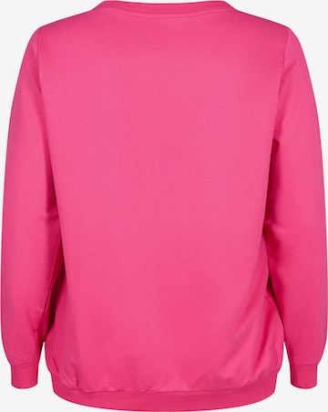 Zizzi Sweatshirt i pink