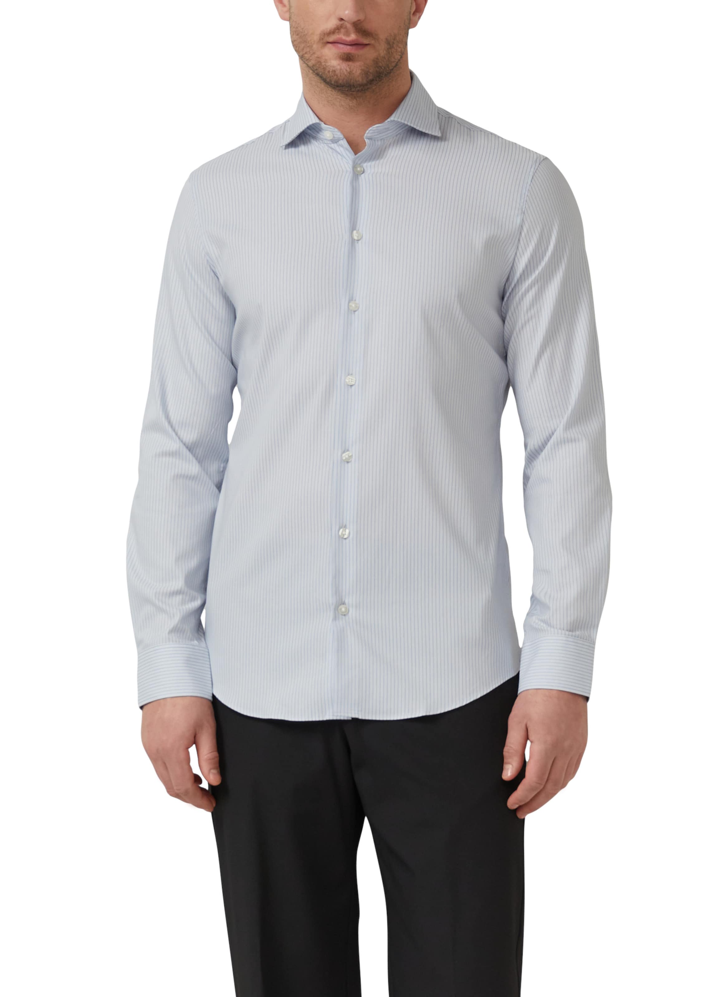 s.Oliver Regular fit Button Up Shirt in Blue
