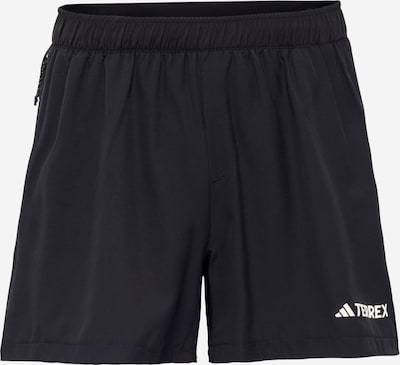 ADIDAS TERREX Workout Pants 'Multi' in Black / White, Item view
