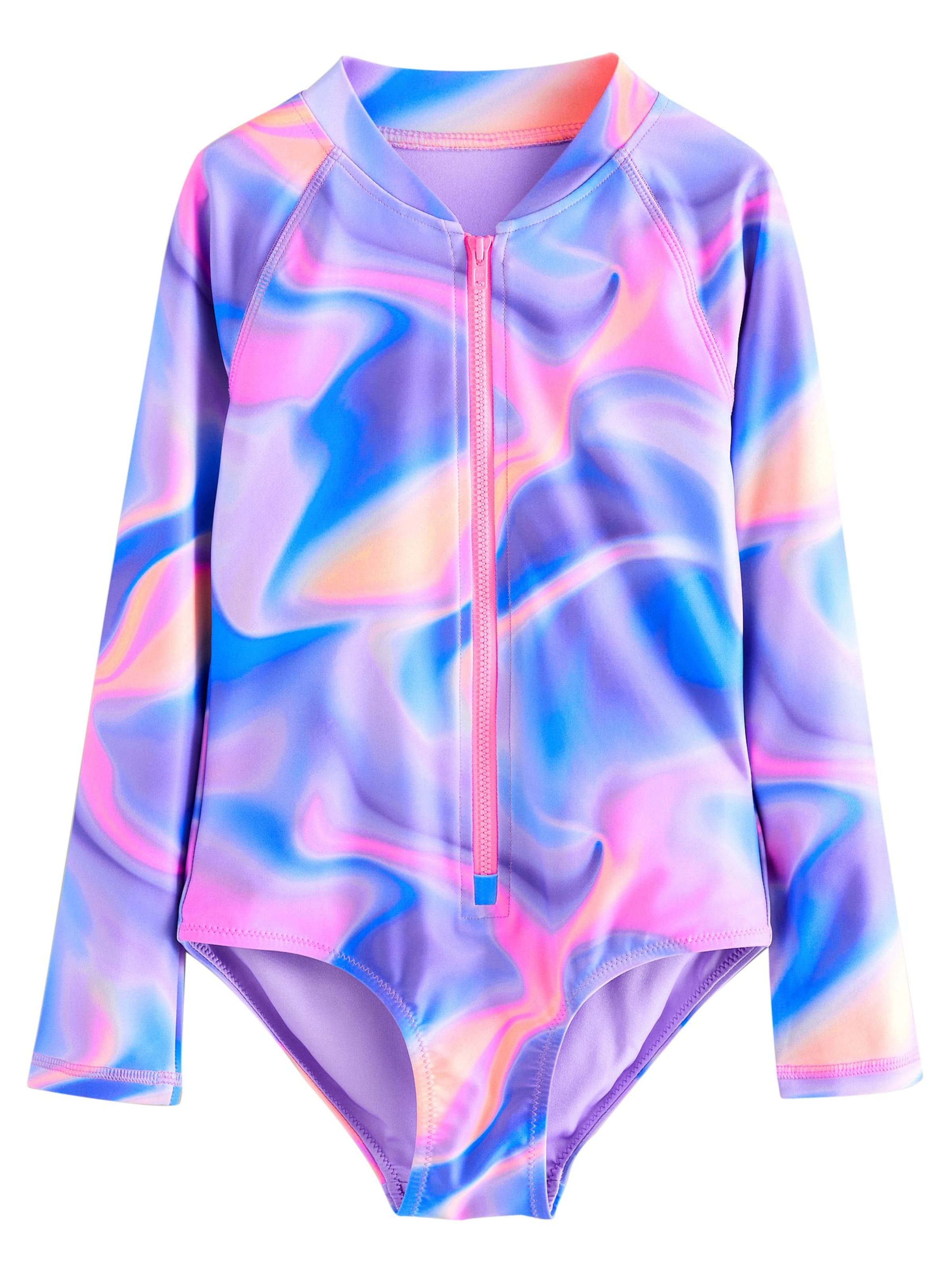 Next Strój kąpielowy w kolorze fioletowy: przód