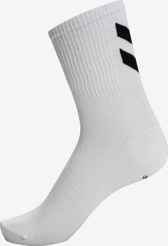 Hummel - Calcetines deportivos 'Chevron' en blanco