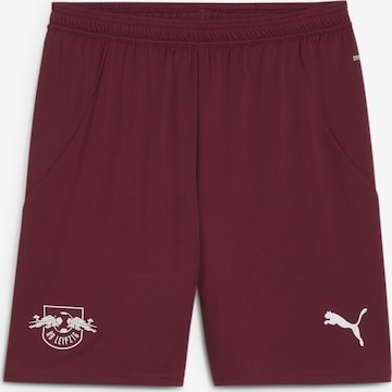 PUMA Regular Workout Pants 'RB Leipzig 24-25' in Red: front