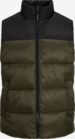 JACK & JONES Vest in Green: front