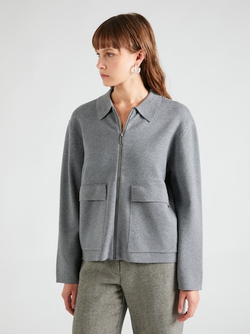 MSCH COPENHAGEN Knit Cardigan 'Regitta Rachelle' in Grey: front