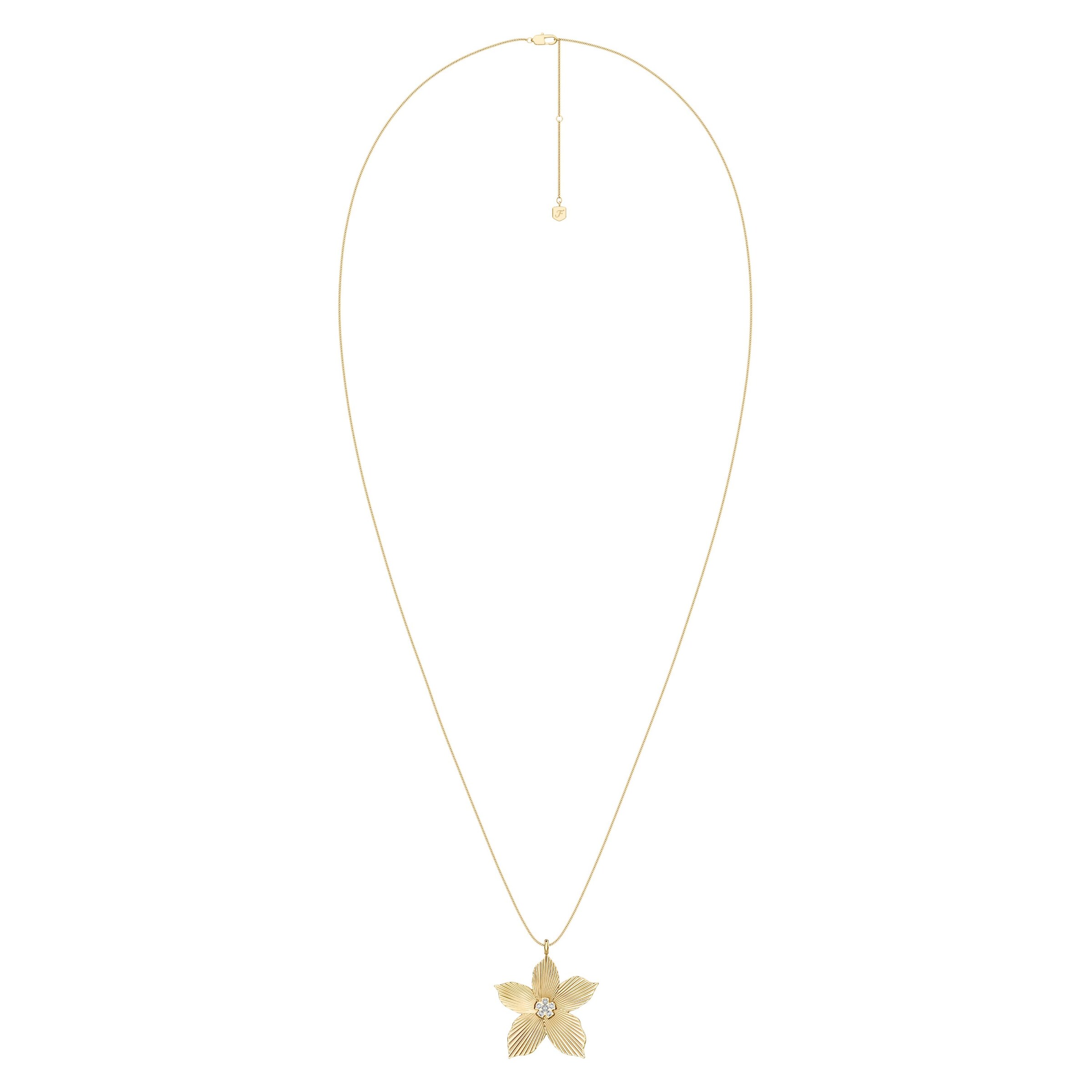 FOSSIL Necklace in Gold: front