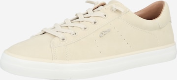 s.OliverNiske tenisice - bež boja: prednji dio