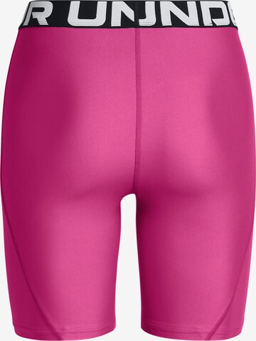 UNDER ARMOUR Skinny Sporthose 'HeatGear 8' in Pink