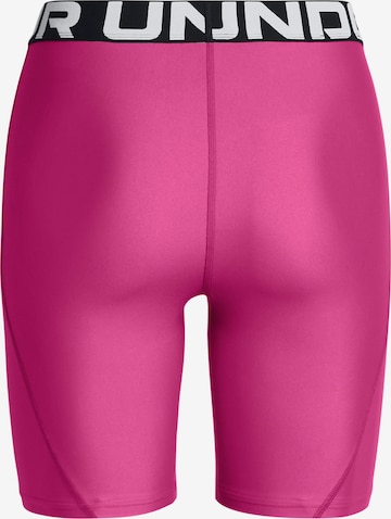 UNDER ARMOUR Skinny Sportbroek 'HeatGear 8' in Roze