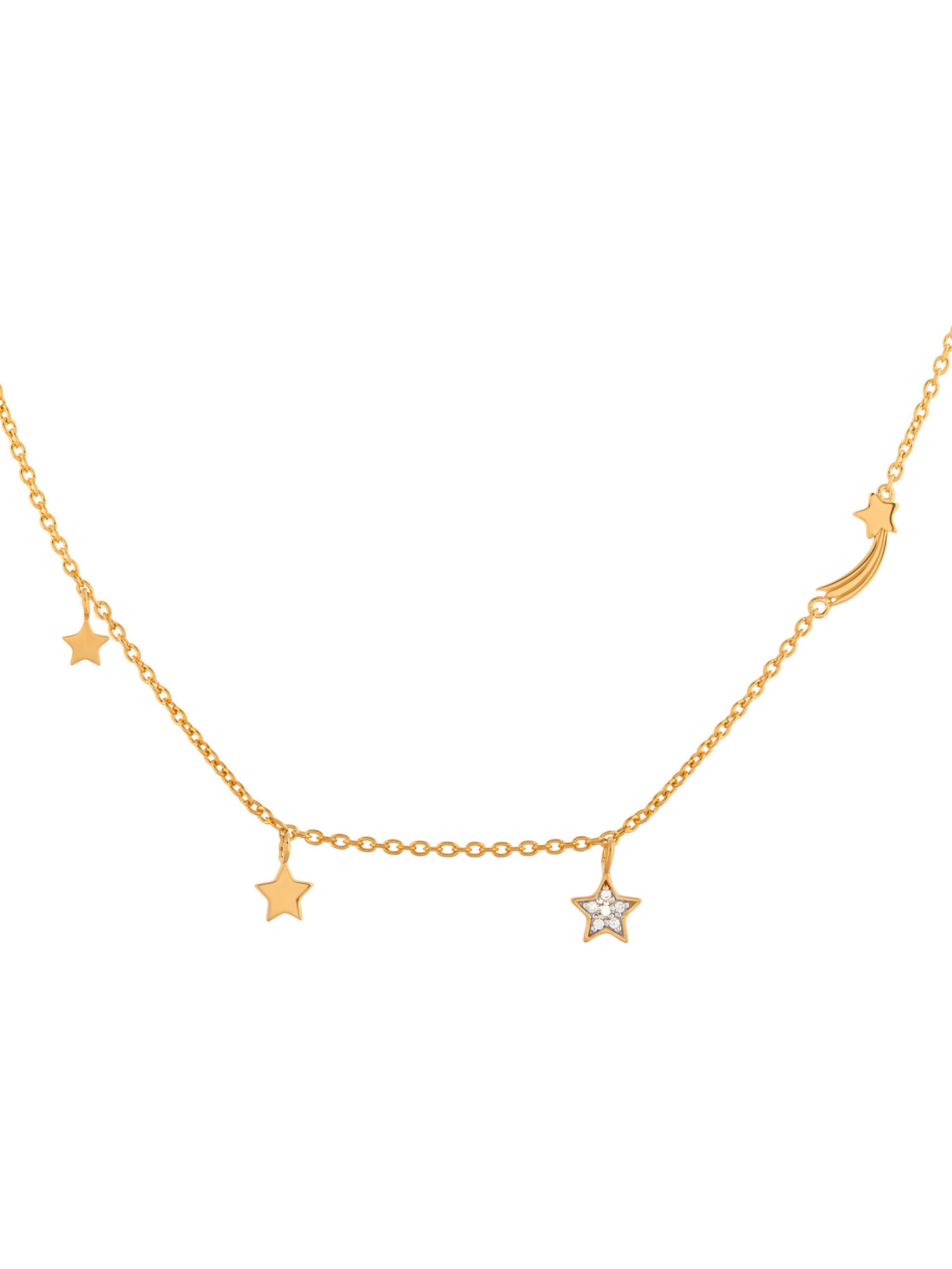 Chaîne caï en or : devant