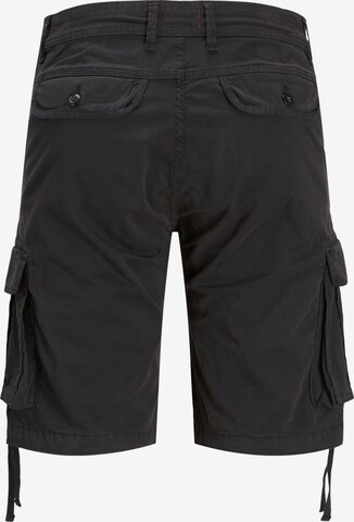 JACK & JONES Loosefit Cargohose 'Zeus' in Schwarz