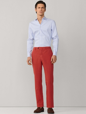 Hackett London Slim fit Trousers with creases in Red