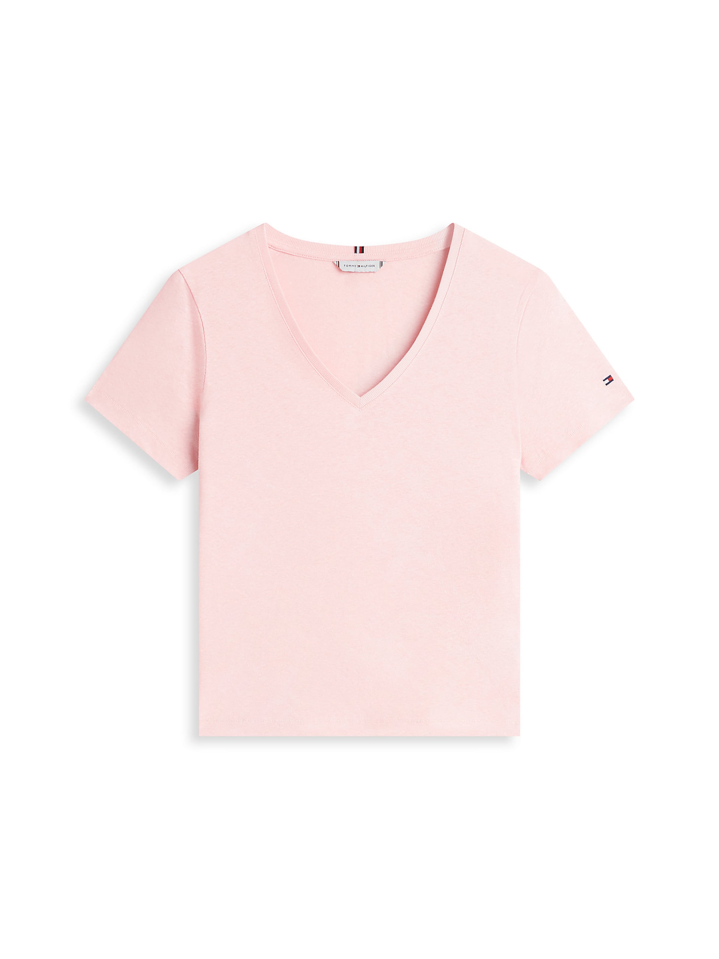 T-shirt TOMMY HILFIGER en rose : devant