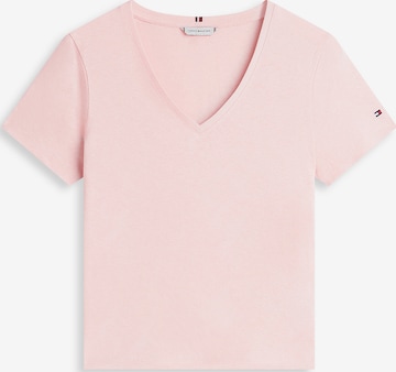 T-shirt TOMMY HILFIGER en rose : devant