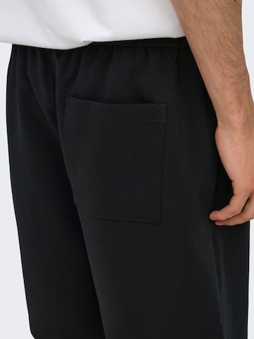 Loosefit Pantalon 'ONSWill' Only & Sons en noir
