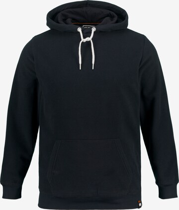 STHUGE Zip-Up Hoodie in Black: front