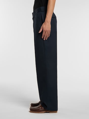 DICKIES Свободный крой Брюки со складками в Синий