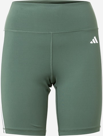Skinny Pantaloni sport 'Essentials' de la ADIDAS PERFORMANCE pe verde: față