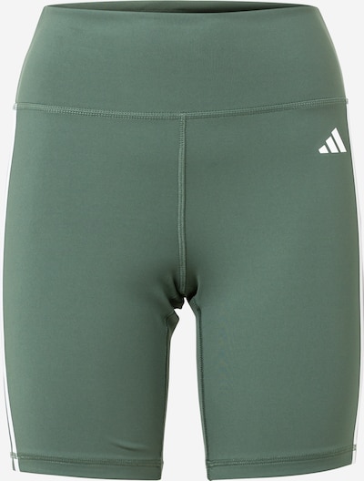 ADIDAS PERFORMANCE Workout Pants 'Essentials' in Emerald / White, Item view