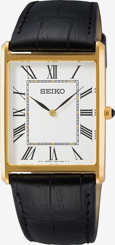 SEIKO Analog Watch in Black: front