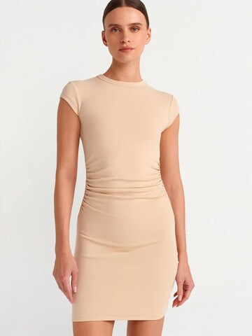 Dilvin Dress in Beige