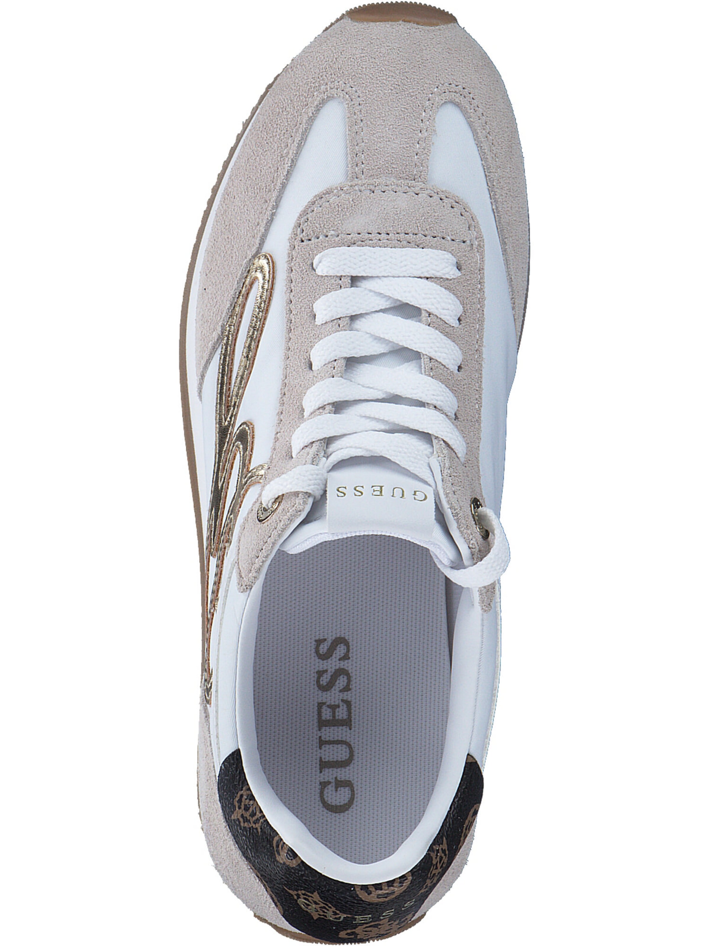 Baskets basses 'Skroll' GUESS en blanc