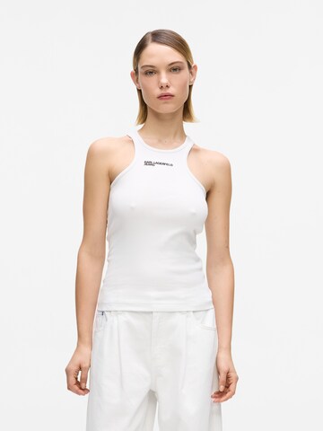 Haut KARL LAGERFELD JEANS en blanc : devant