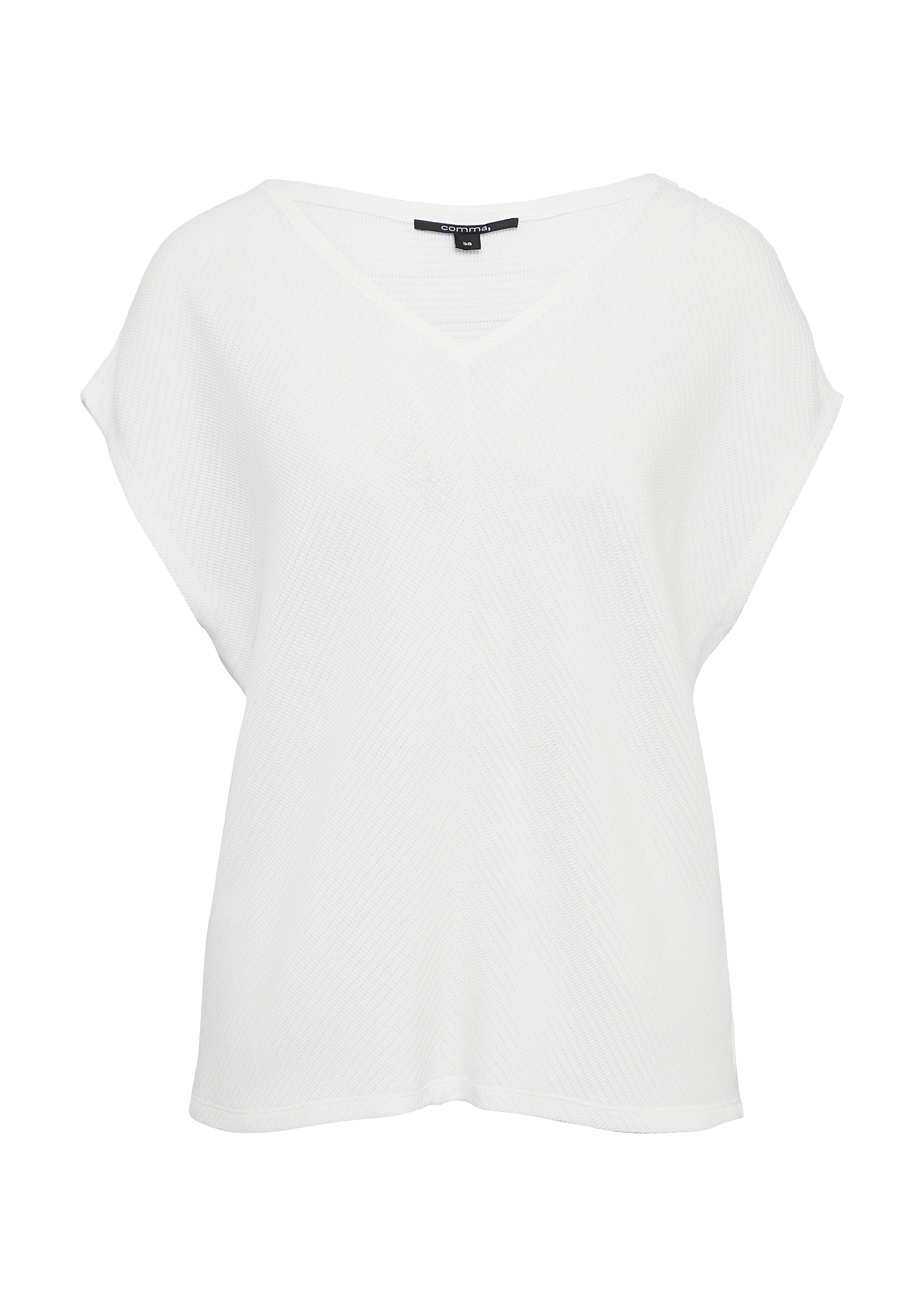 COMMA Tričko - Biela: predná strana