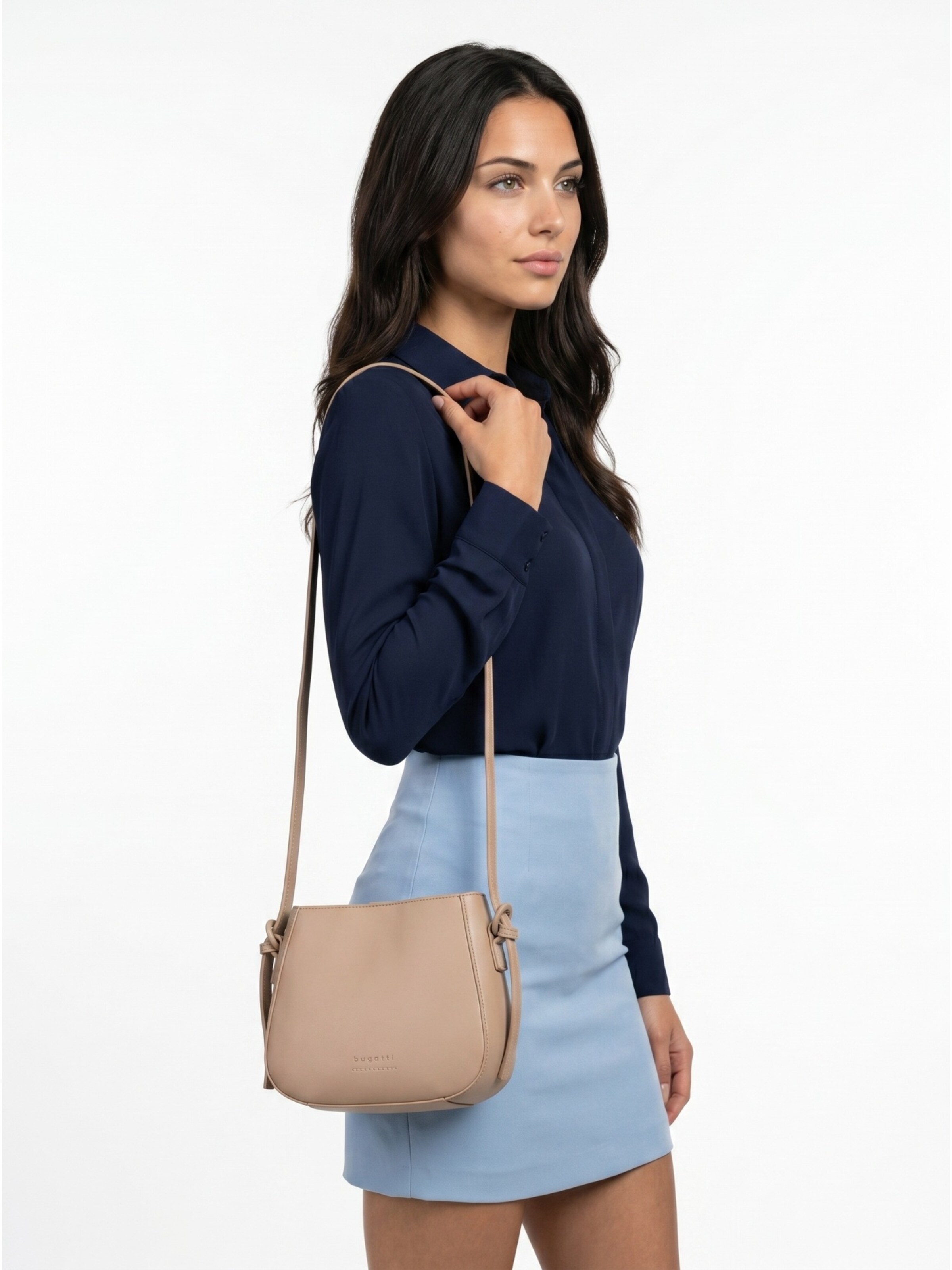 bugatti Crossbody Bag 'LUNA' in Beige: front