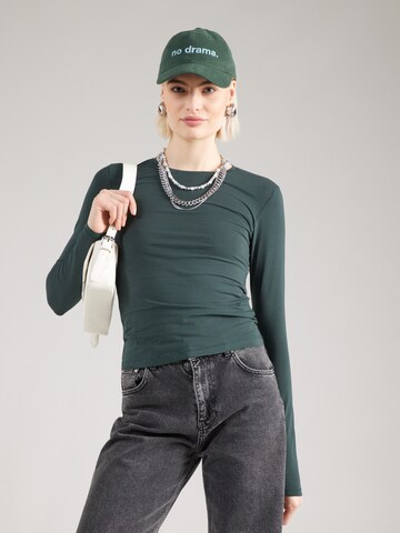 T-shirt WEEKDAY en vert : devant