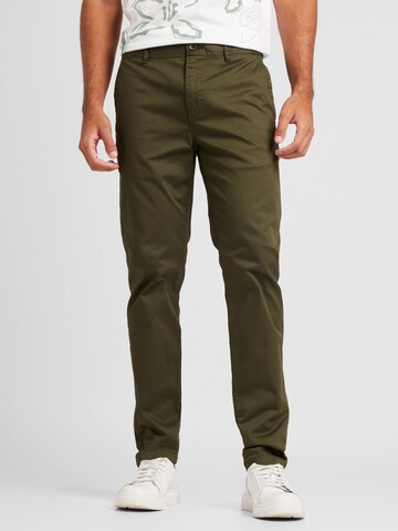 SCOTCH & SODA Слим Брюки-чинос 'Essentials - Mott' в Зеленый: спереди