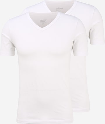 T-Shirt uncover by SCHIESSER en blanc : devant