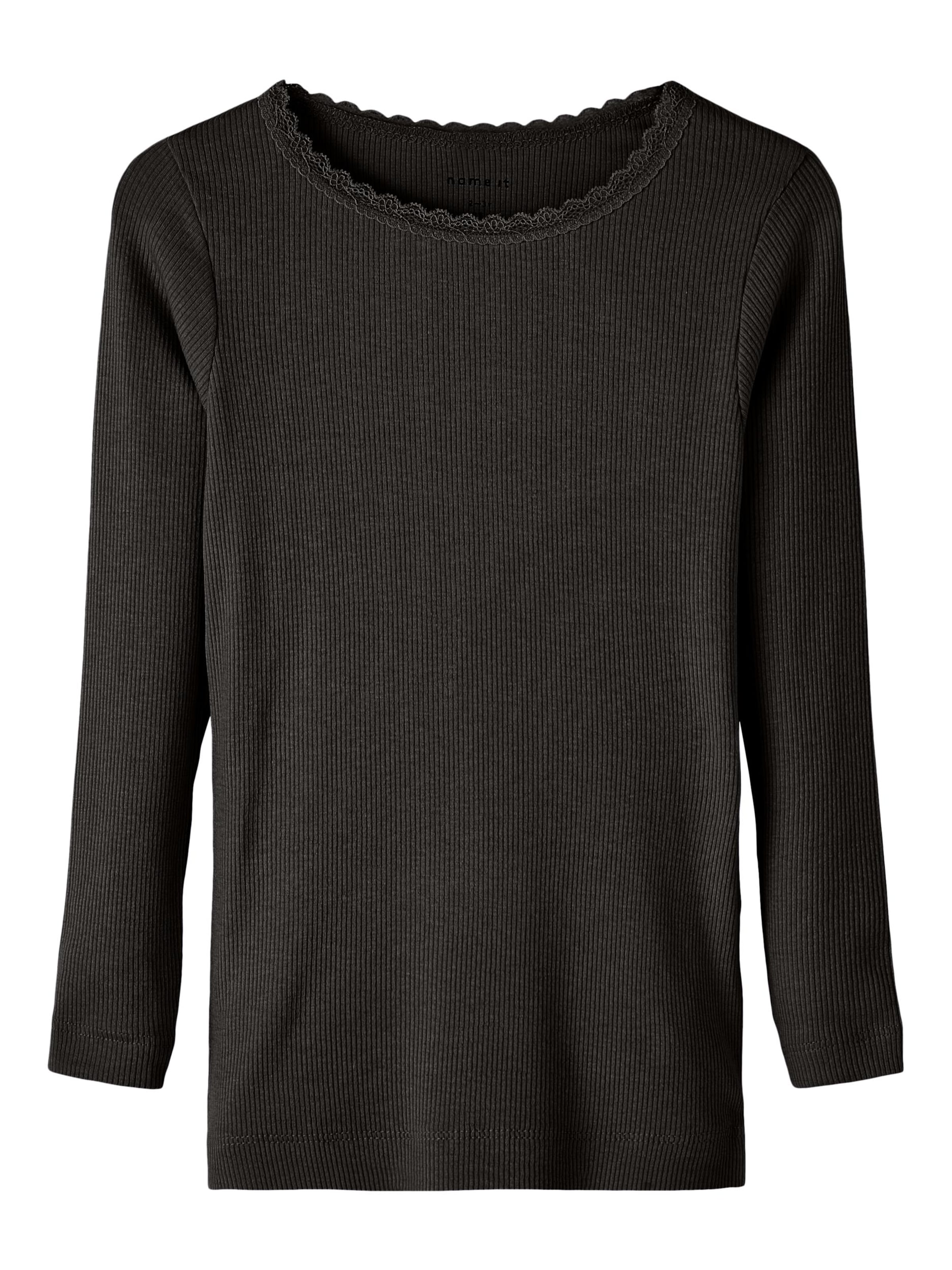 Tricou 'Kab' de la NAME IT pe negru: față