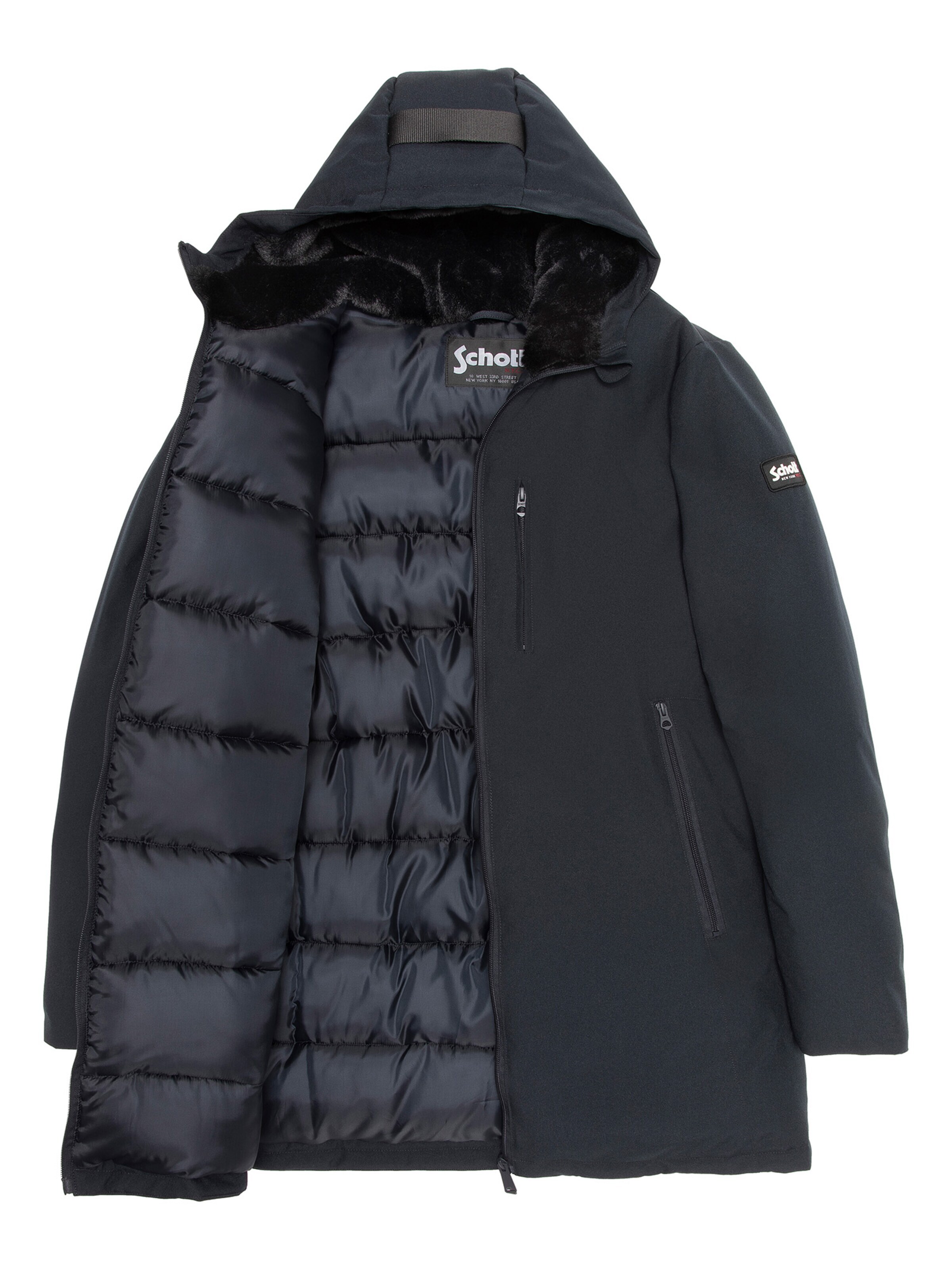 Manteau mi-saison Schott NYC en bleu