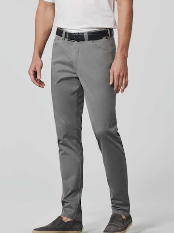 MEYER Regular Chino Pants 'Dublin' in Grey: front