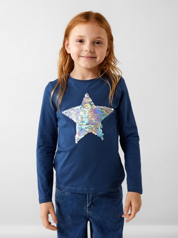 NAME IT T-shirt 'Linstar' i blå: framsida