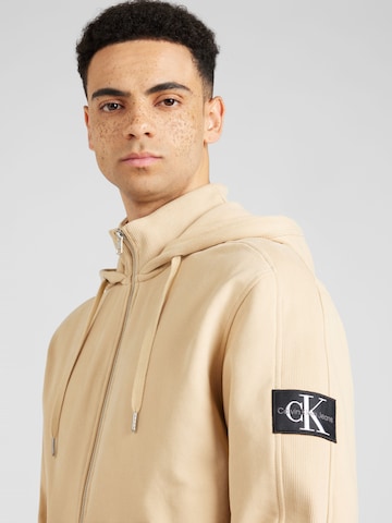 Giacca di felpa di Calvin Klein Jeans in beige