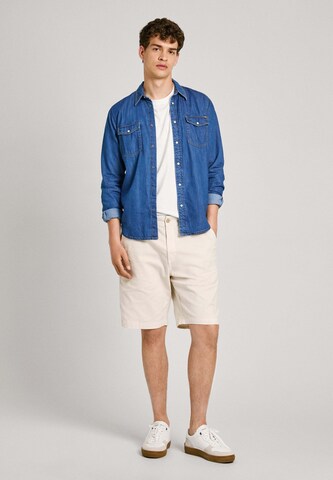 Pepe Jeans Regular Trousers in White