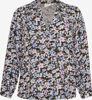 KAFFE CURVE Blouse 'Dansy' in Blue: front