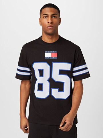 Tommy Jeans - Camisa 'Skate Modern Sport 85' em preto: frente