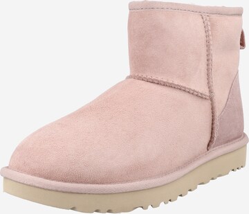 UGG حذاء للثلج 'Classic Mini II' بلون زهري: الأمام