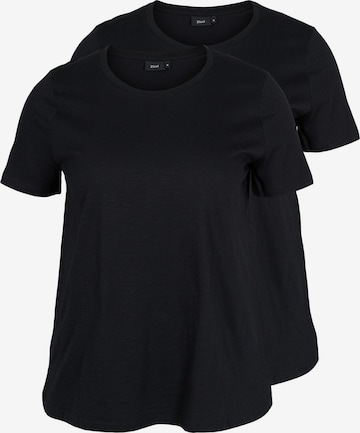 Zizzi - Camiseta en negro: frente