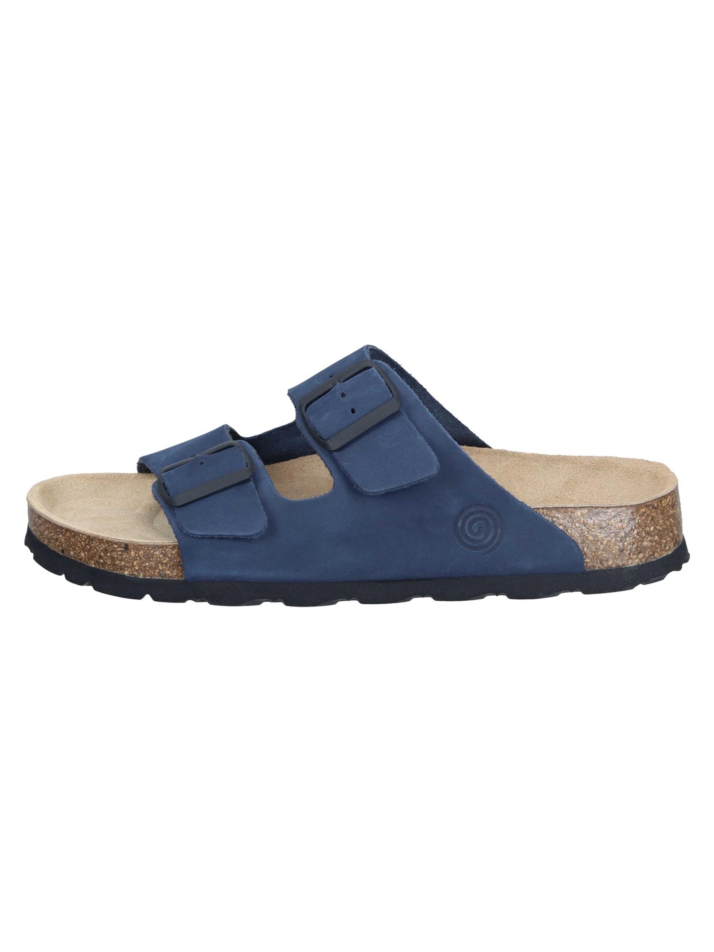 DR. BRINKMANN Muiltjes 'Bonillo' in Blauw: voorkant