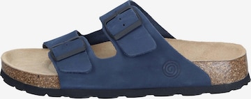 DR. BRINKMANN Muiltjes 'Bonillo' in Blauw: voorkant