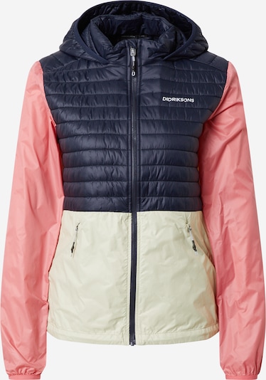 Didriksons Veste outdoor 'Maj' en crème / bleu marine / rose ancienne, Vue avec produit